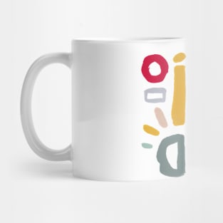 Colorful shapes and symbols part 1 #eclecticart Mug